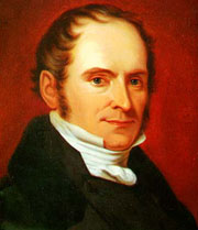 Portrait of Elias Fries painted by J. G. Sandberg 1830